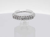 0.18 Cttw Diamond 10k White Gold Wrap Ring 2.2 Grams Size 8.5 Aa0425izsa