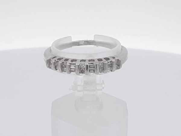 0.18 Cttw Diamond 10k White Gold Wrap Ring 2.2 Grams Size 8.5 Aa0425izsa