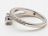 0.5 Cttw Lab Grown Diamonds 14k White Gold 3.9g Ring Size 7 Do0726irxde