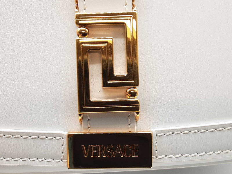 Versace Greca Goddess Crossbody White Purse / Handbag