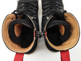 Christian Louboutin Smartic Black Leather Studded Boots Size Eu 44 Do0325wxzde