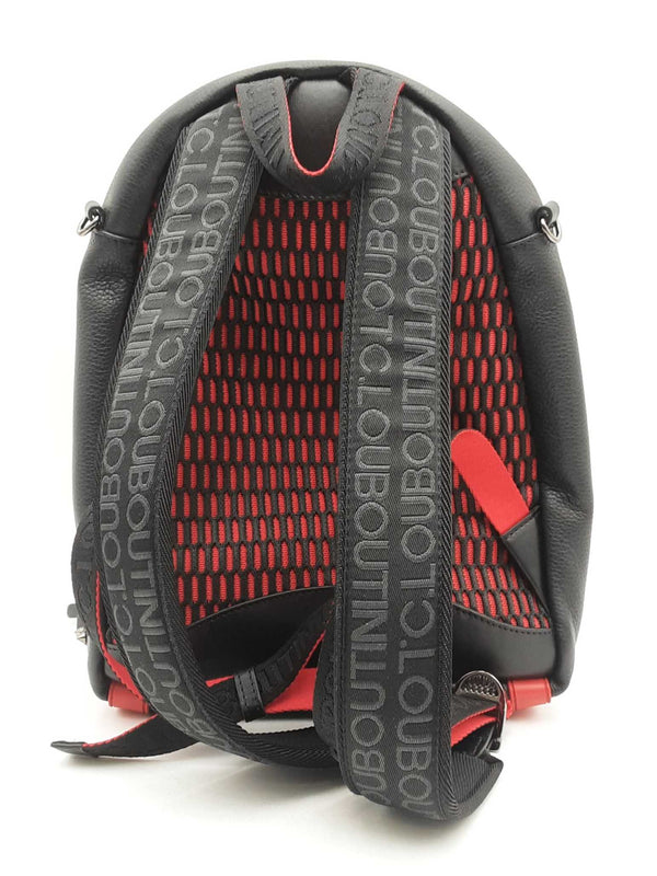 Christian Louboutin Calfskin Nylon Backparis Spiked Backpack Sd0625czxsa