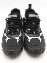 Alexander Mcqueen Low Top Court Black Sneakers Size 45 Eb1125lorsa