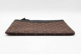 Louis Vuitton Daily Pouch In Monogram Coated Canvas & Black Leather Fw0525oxzdu
