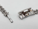 20.0 Cttw Natural Diamonds 10k Gold 31.6g Cuban Chain 16.5 In Do0226wxzxde