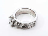 0.65 Ctw Diamond Platinum Skeleton Engagement Ring 13.6 Grams Size 5 Fw1025crxdu