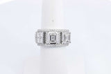 Approx. 5.8ctw Diamond Eternity Band In 18k White Gold 10.3g Size 6 Eb0225wrxzsa