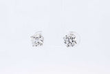 Approx. 2.0ctw Lab Grown Diamond Stud Earrings In 14k White Gold 2g Eb1224wwxsa