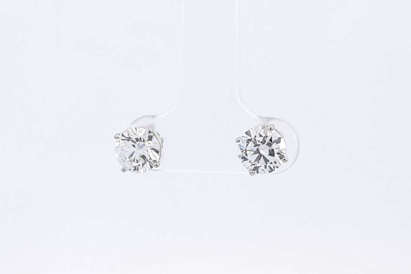 Approx. 2.0ctw Lab Grown Diamond Stud Earrings In 14k White Gold 2g Eb1224wwxsa