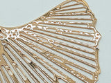 18k Rose Gold 9.5g Ginkgo Leaf Pendant Chain 17 In Do0425rexde