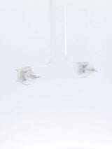 0.18 Cttw Diamond & 14k White Gold Illusion Set Stud Earrings 1 Gram Fw0826lwxdu