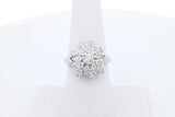 Diamond Ring In 14k White Gold 4.6 Grams Size 7 Eb1125orxde