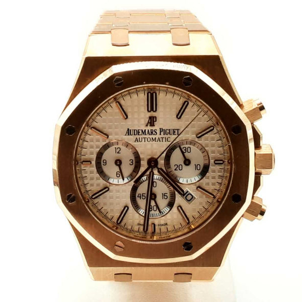 Audemars Piguet 18k Rose Gold Royal Oak Automatic Watch Lh0625rxzxzde