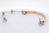 14k White & Yellow Gold Hinged Bangle Bracelet 20.3 Grams Eb0726loxzdu