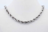 14k White Gold Rope Chain Necklace 6.9 Grams 20 Inch Eb0326wrxde