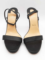 Christian Louboutin Loubi Queen 120 Black Strappy Heels Size Eu 41 Do0726lwxde