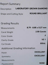 5.0cttw Lab Grown Diamond Stud Earrings In 14k White Gold 2.1 Grams Eb0326scrsa