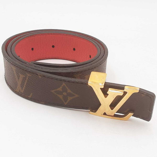 Louis Vuitton Lv Initiales Reversible Leather Belt Size 30 Sd0525lrzdu