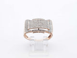 Diamond Pavé & 10k Yellow Gold Cluster Ring 3.9 Grams Size 10 Fw0425wzxdu