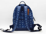 Mcm Monogram Stark Backpack Blue Aa0826wzxsa