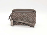 Coach Madison Needlepoint Op Art Double Zip Wristlet Fw0926lzdu