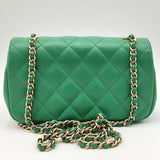 Chanel Mini Matelasse Chain Green Shoulder Bag Sd0625lizxdu