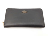 Coach Zip Around Continental Black Wallet Sd0926ozdu