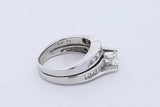 0.53cttw Princess Cut Diamond Ring 14k White Gold 5.8 Grams Size 4.5 Eb1025wwxde