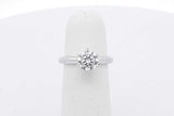 1.0ctw Lab Grown Diamond Ring In 18k White Gold 3.8 Grams Size 4 Eb0826prxsa