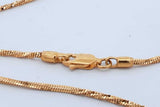 21k Yellow Gold Chain & Filigree Heart Pendant 18.3 Grams 24 Inch Eb0626oorxde