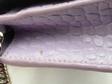 Balenciaga Shiny Calfskin Embossed Hourglass Chain Bag Lilac Sd0525pzxsa