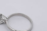 0.96ctw Diamond Ring In 14k White Gold 2.5 Grams Size 6.75 Eb0226lcxzsa