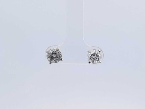 1.50 Cttw Diamond 14kt White Gold Stud Earrings 1.2 Gram Aa0325czxsa