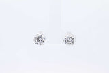 Approx. 2ctw Lab Grown Diamond Stud Earrings 14k White Gold 1 Grams Eb0924pocsa