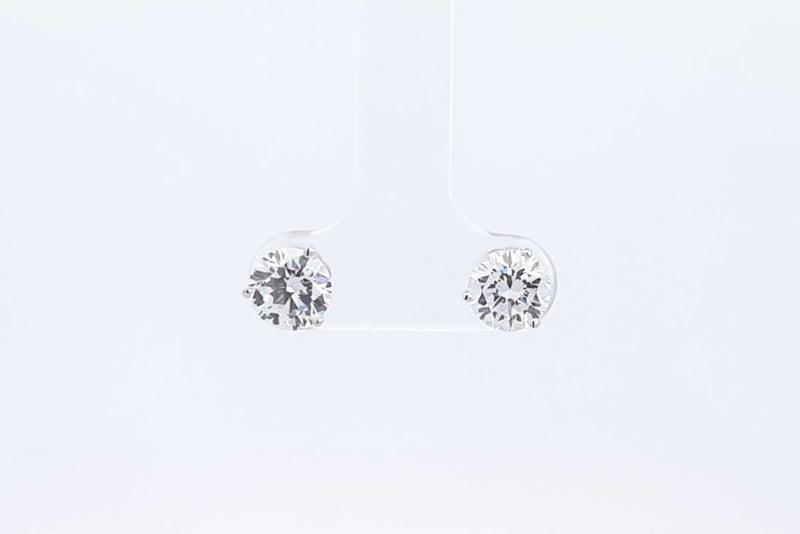 Approx. 2ctw Lab Grown Diamond Stud Earrings 14k White Gold 1 Grams Eb0924pocsa