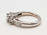 0.85 Cttw Diamonds 14k White Gold 3.6g Ring Size 3.75 Do0325prxde