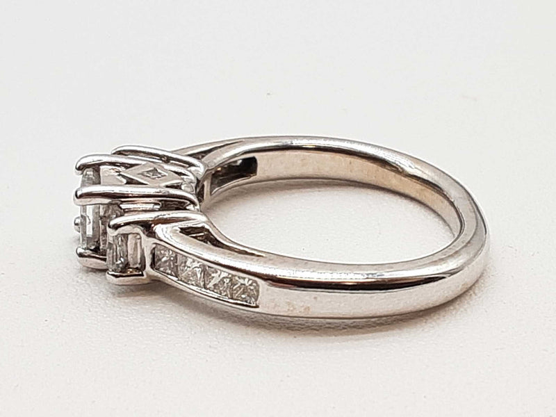 0.85 Cttw Diamonds 14k White Gold 3.6g Ring Size 3.75 Do0325prxde
