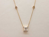 0.75 Cttw Lab Grown Diamonds 14k Yg 1.9g Princess Necklace 18 In Do1225rorde
