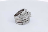 3.16cttw Diamond 14k White Gold Ring 16.1 Grams Size 6 Eb0626opxzdu