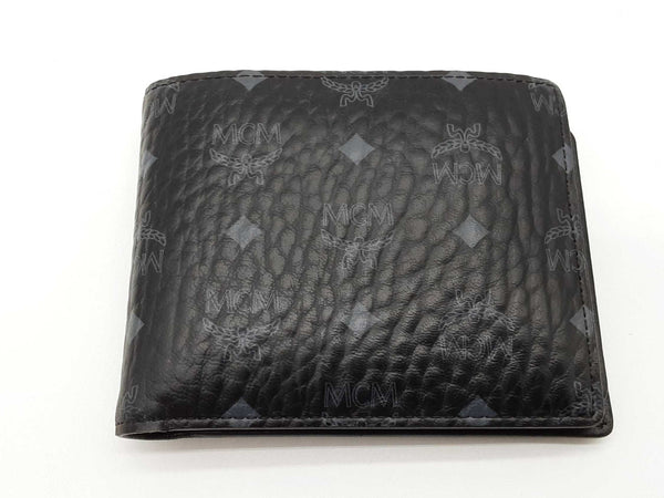 Mcm Black Visetos Coated Canvas Bifold Wallet Do0925ixde