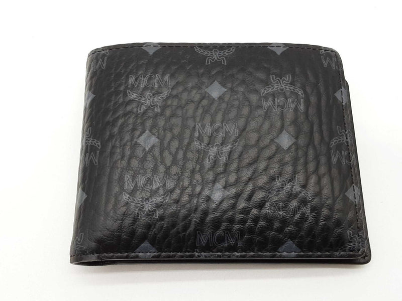 Mcm Black Visetos Coated Canvas Bifold Wallet Do0925ixde