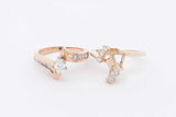 0.7cttw Diamond Wedding Set In 14k Yellow Gold 6.2 Grams Size 3.75 Eb0725wxzsa