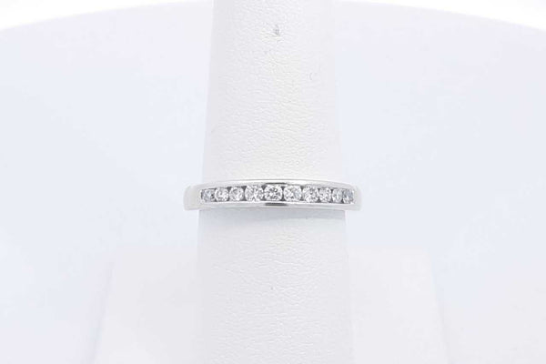 Diamond & Lab Grown Diamond Ring In 14k White Gold 3.1 Grams Size 7 Eb1124lxzsa