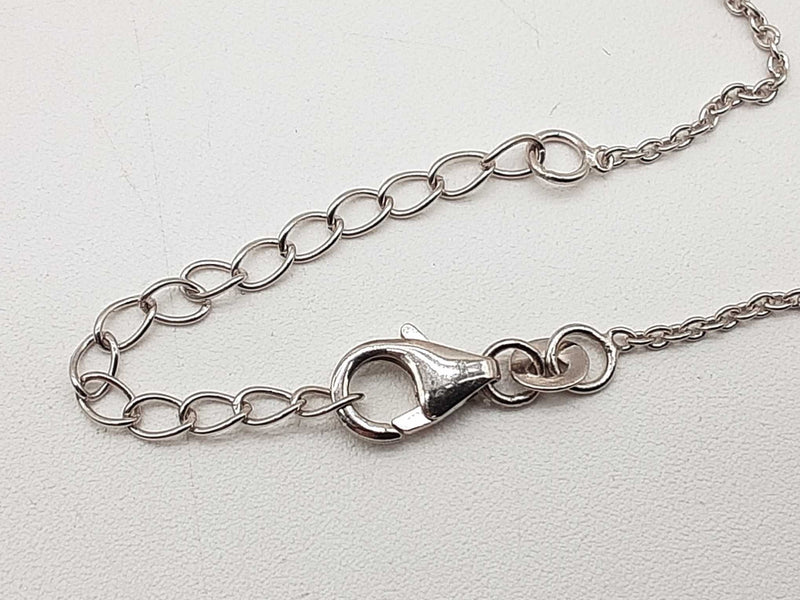 2.60 Cttw Lab Grown Diamonds 0.925 Silver 7.4g Flower By Yard Chain 19 In Do0525oiide