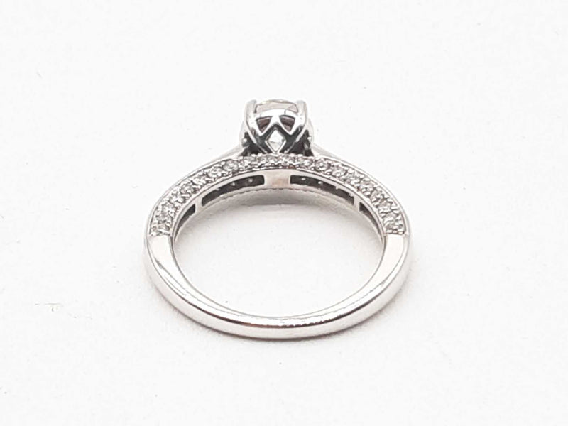 10k White Gold 3.0g Diamond Solitaire Ring Size 6 Do0124lorxde