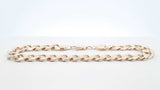 14k Yellow Gold Curb Link Bracelet / Anklet  34 Grams  10 Inch  Fw0326llixdu