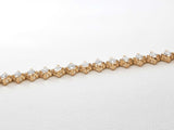 2.10 Cttw Diamond & 14k Yellow Gold Tennis Bracelet 6.7 Grams 7 Inch Fw0726rrxdu