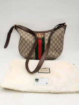 Gucci Gg Monogram Supreme Canvas Ophidia Shoulder Bag Eb0824wxzsa