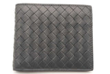 Bottega Veneta Grey Intrecciato Leather Billfold Wallet Eb0226lorsa