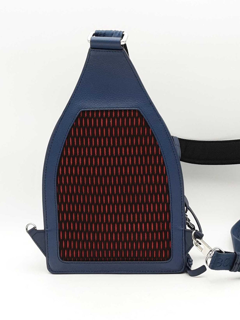 Christian Louboutin Loubifunk Blue Leather Backpack Eb0325sxzsa